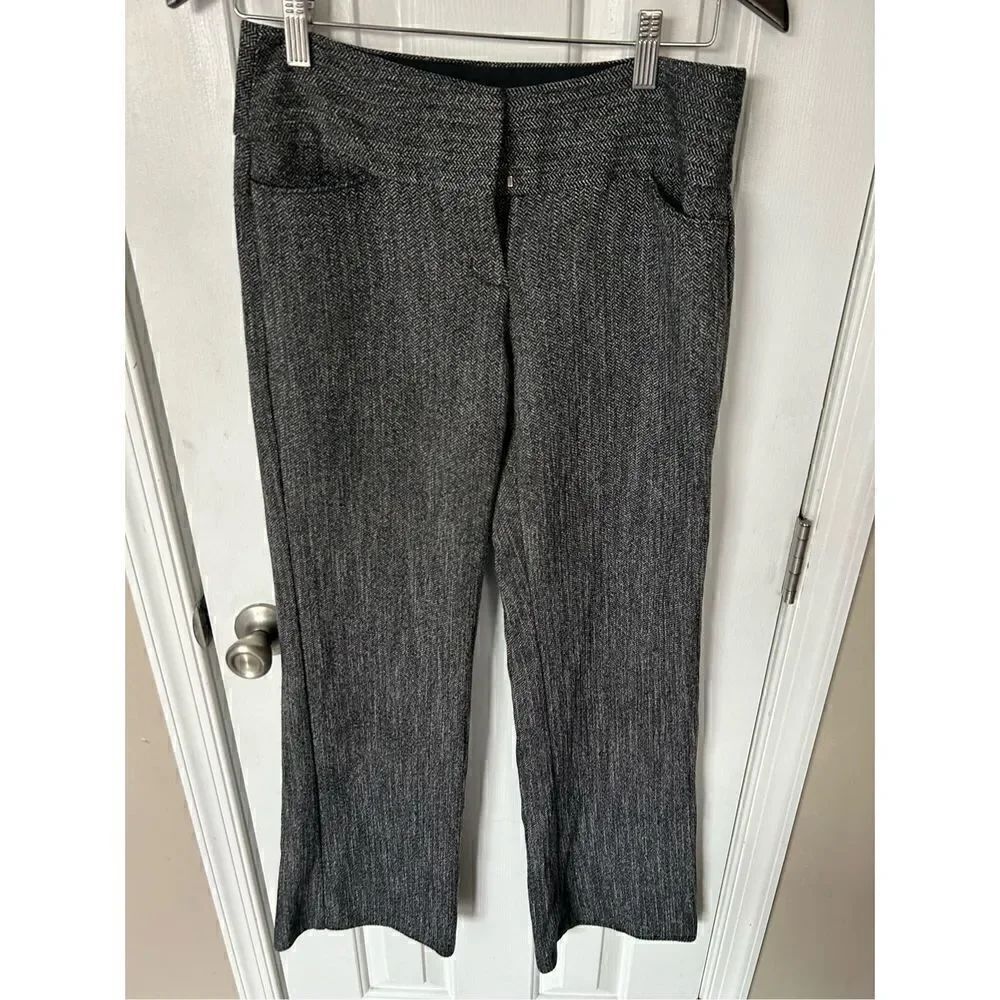 Express gray/black and white pants size 2r warm